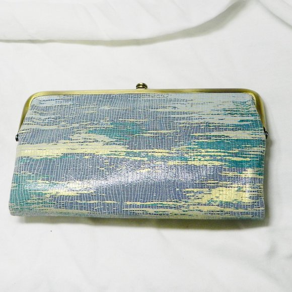HOBO $148 Lauren Clutch Wallet Cracked Glass NWT! - Picture 6 of 7